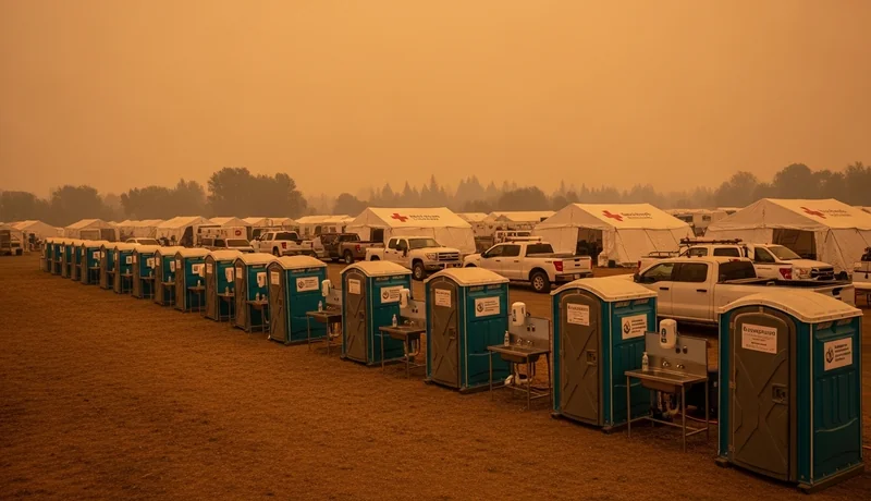 Emergency portable toilets